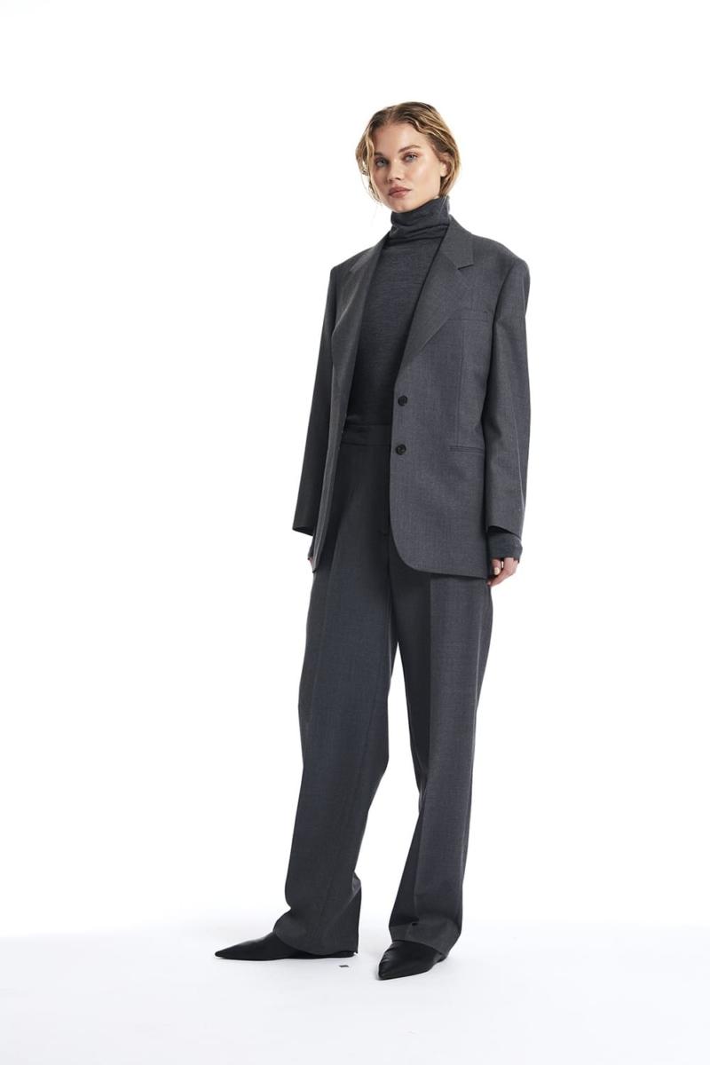 One & Other ASTA BLAZER ANTHRACITE