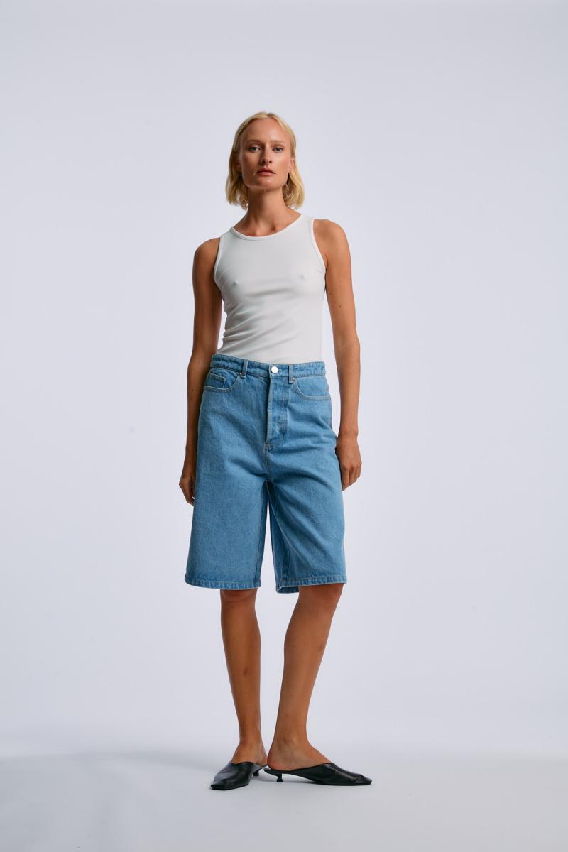 one & other AXE DENIM SHORTS