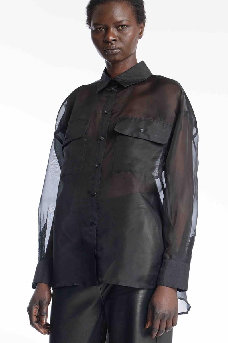 one & other DAKOTA SHIRT BLACK