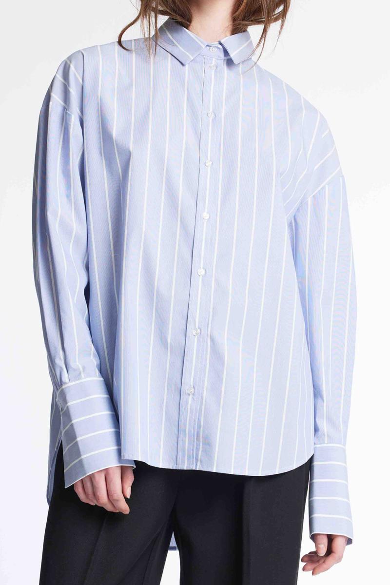 One & Other DANA SHIRT NAVY STRIPE
