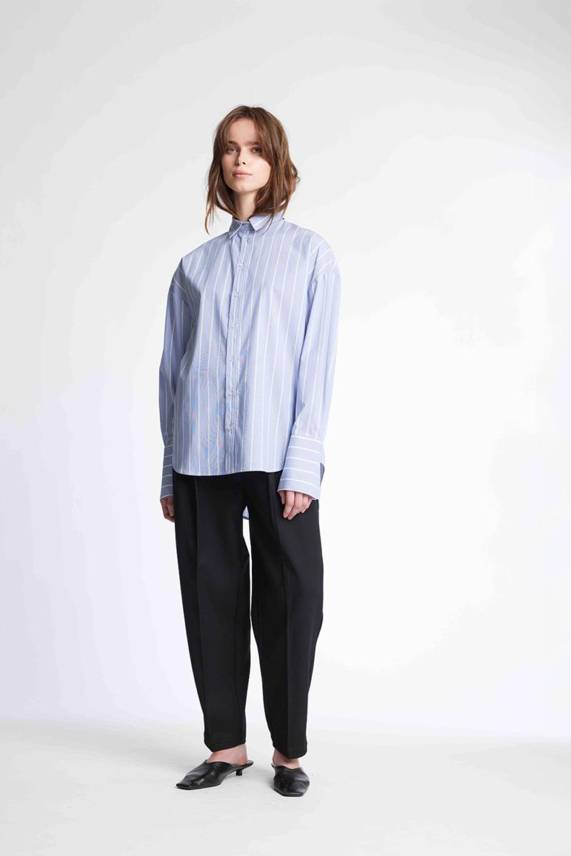 One & Other DANA SHIRT NAVY STRIPE