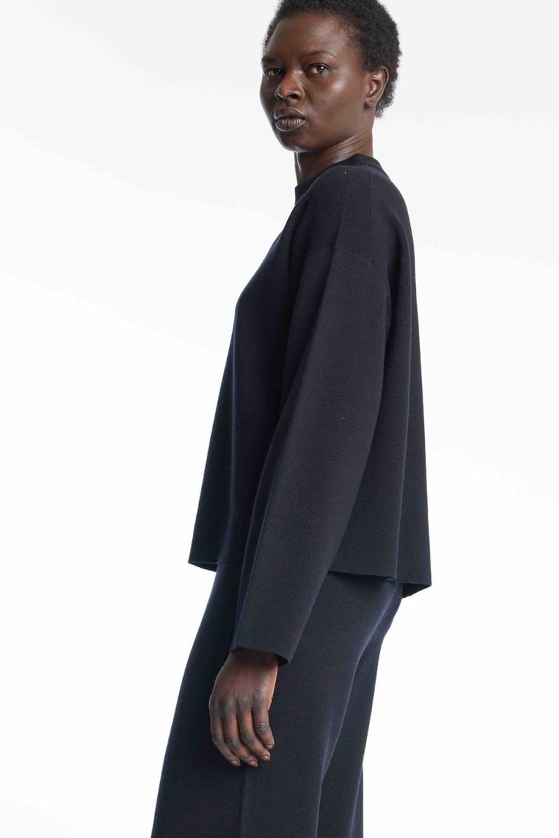 One & Other DEVON SWEATER BLACK