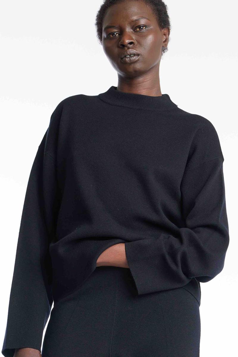 one & other DEVON SWEATER BLACK