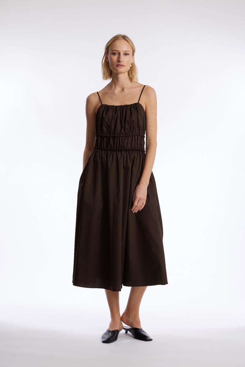 One & Other EDMA DRESS CHOCOLATE