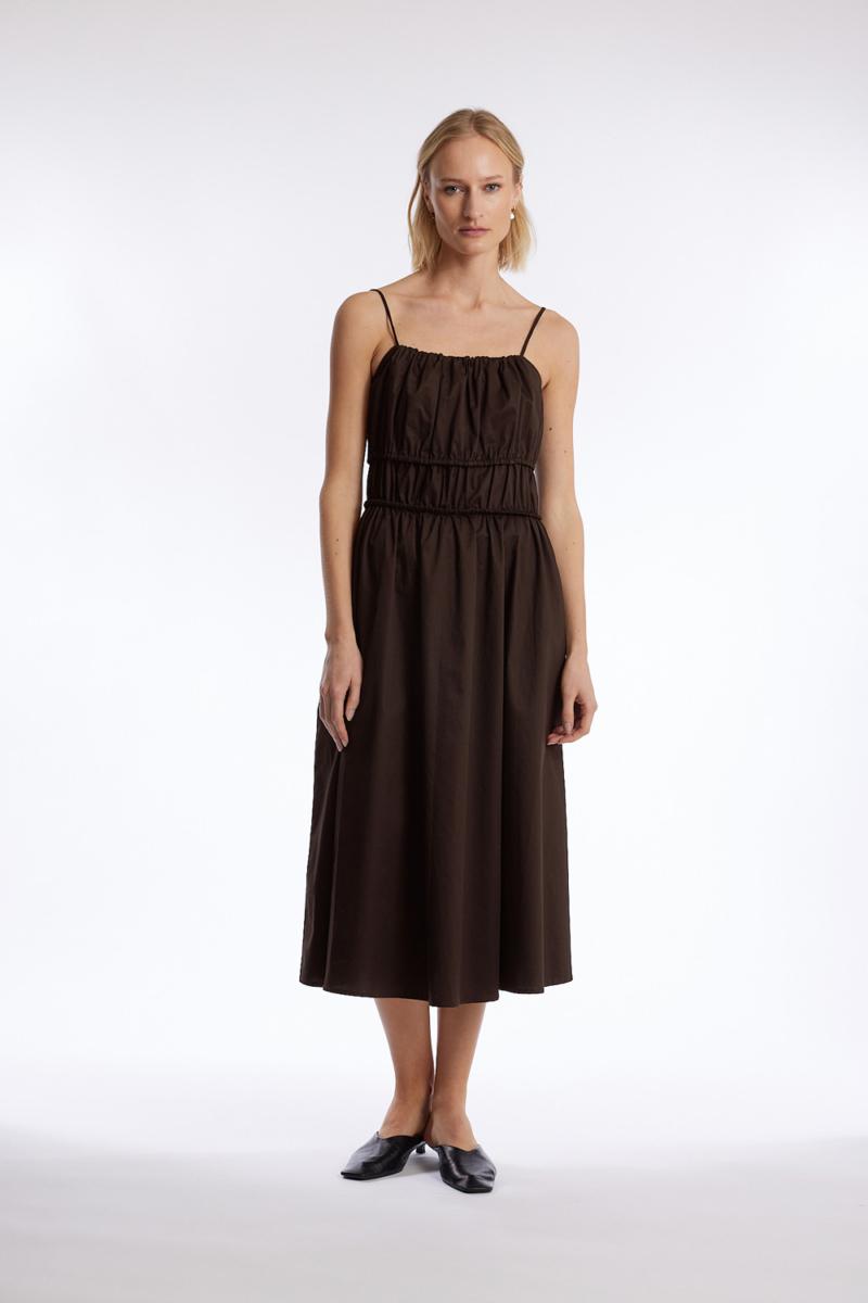 one & other EDMA DRESS CHOCOLATE