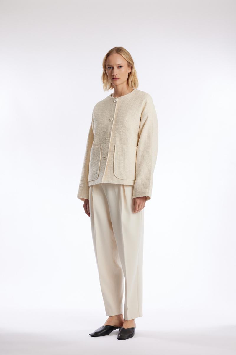 One & Other ETHEL JACKET OFFWHITE