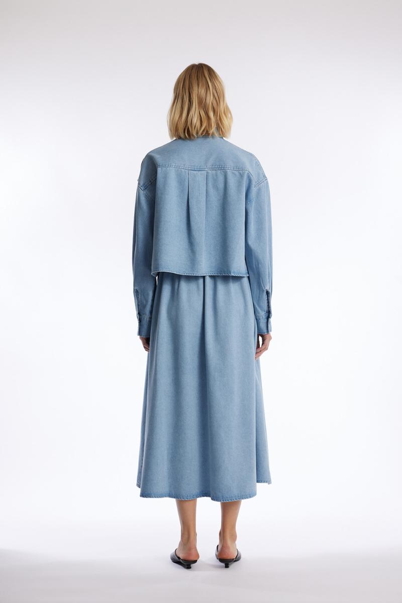 One & Other FINLEY DENIM SHIRT LT BLUE DENIM