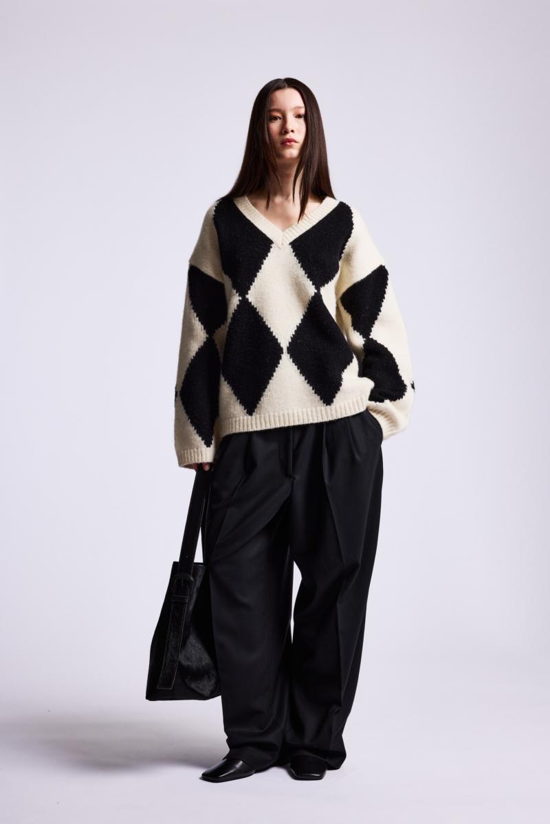 one & other GATLIN SWEATER OFF-WHITE