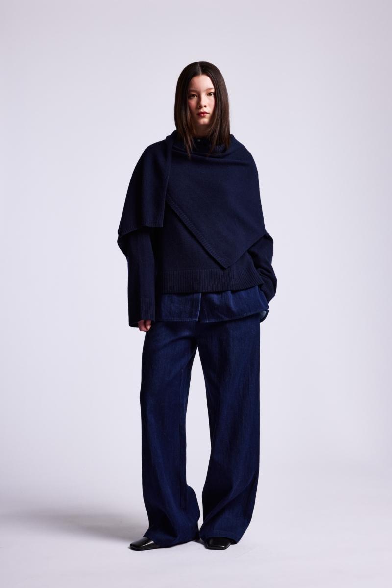 one & other HALE SWEATER NAVY BLUE