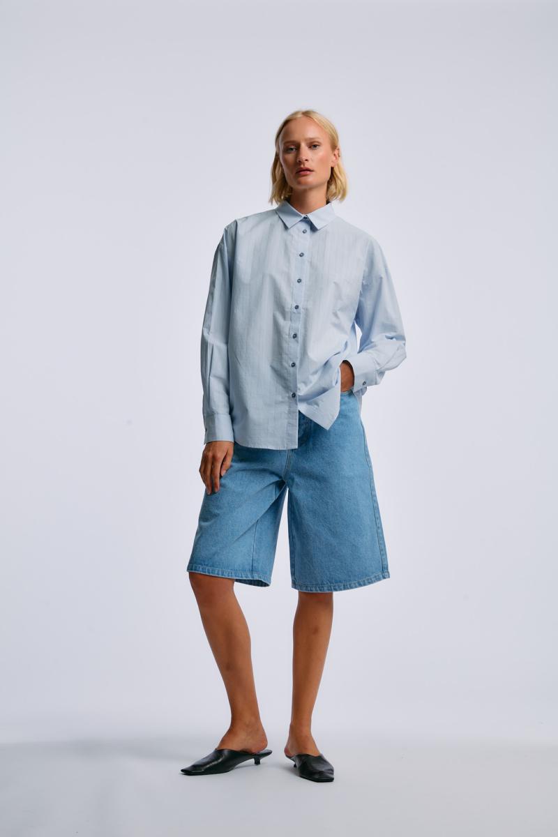 One & Other HANNAH SHIRT SUMMER BLUE