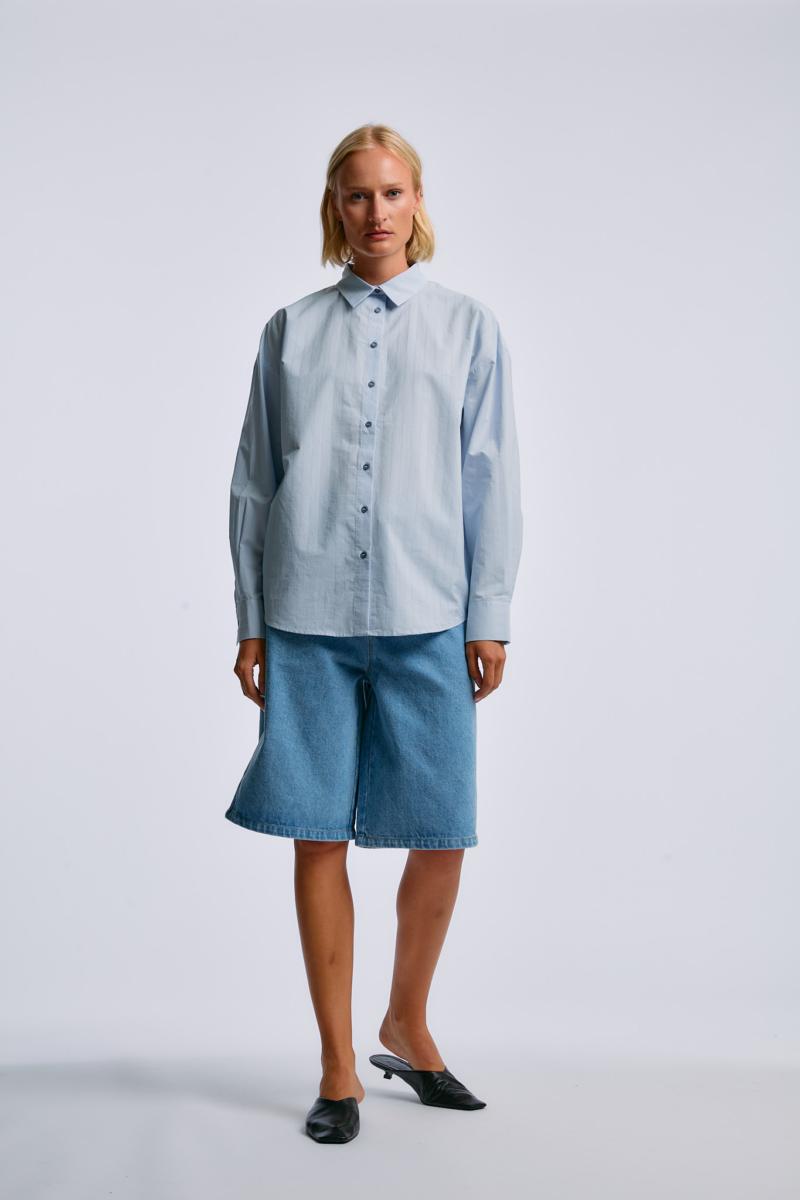 One & Other HANNAH SHIRT SUMMER BLUE