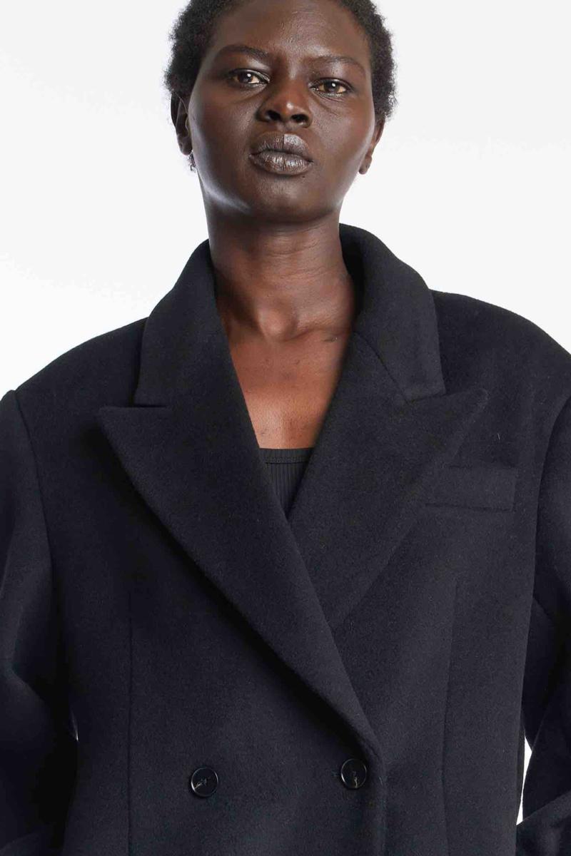 One & Other LULA WOOL COAT BLACK