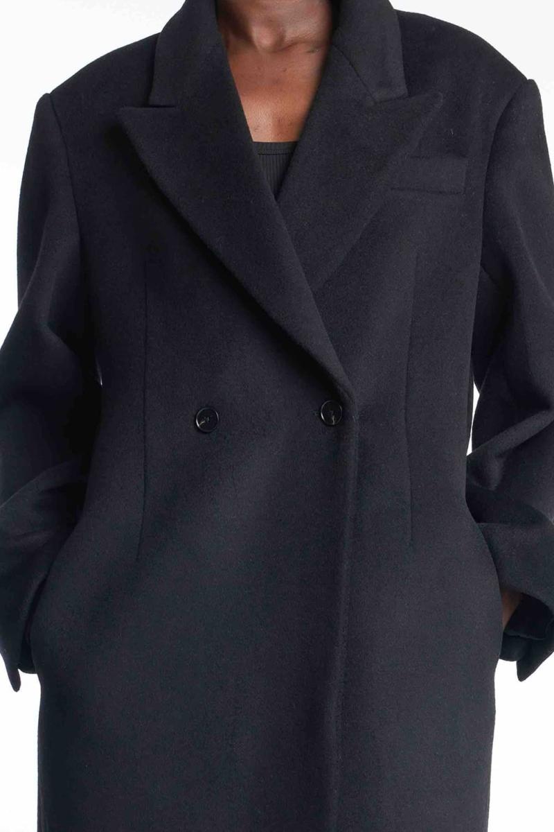 One & Other LULA WOOL COAT BLACK