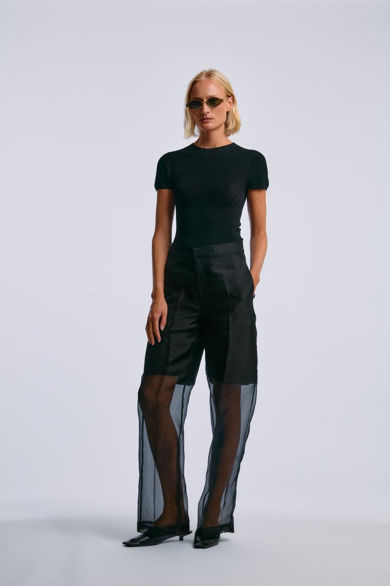 One & Other MARLENE SILK PANT BLACK