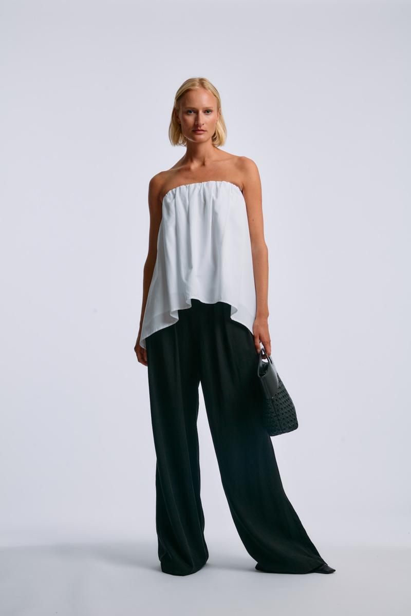 One & Other NOLIE BANDEAU TOP WHITE