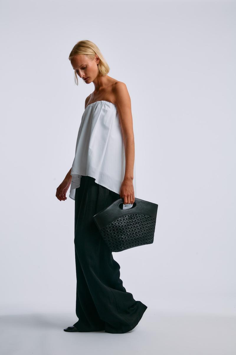 One & Other NOLIE BANDEAU TOP WHITE