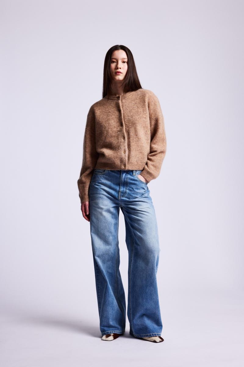 One & Other TONI CARDIGAN GREY MELANGE