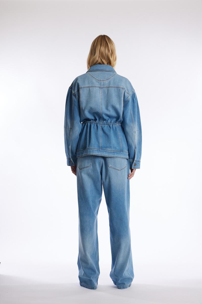 One & Other TYLA DENIM JACKET MID BLUE DENIM