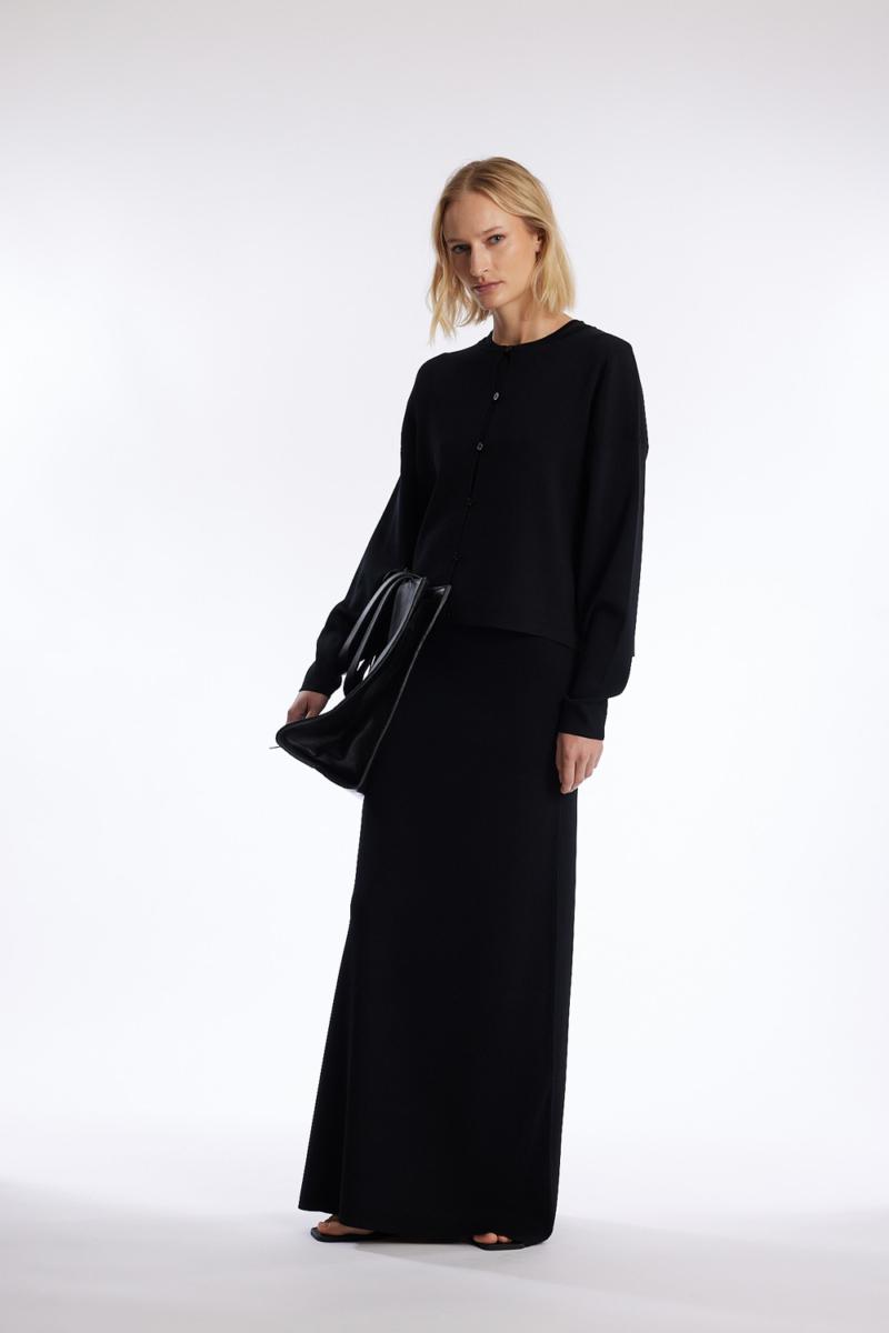 One & Other WEST CARDIGAN BLACK