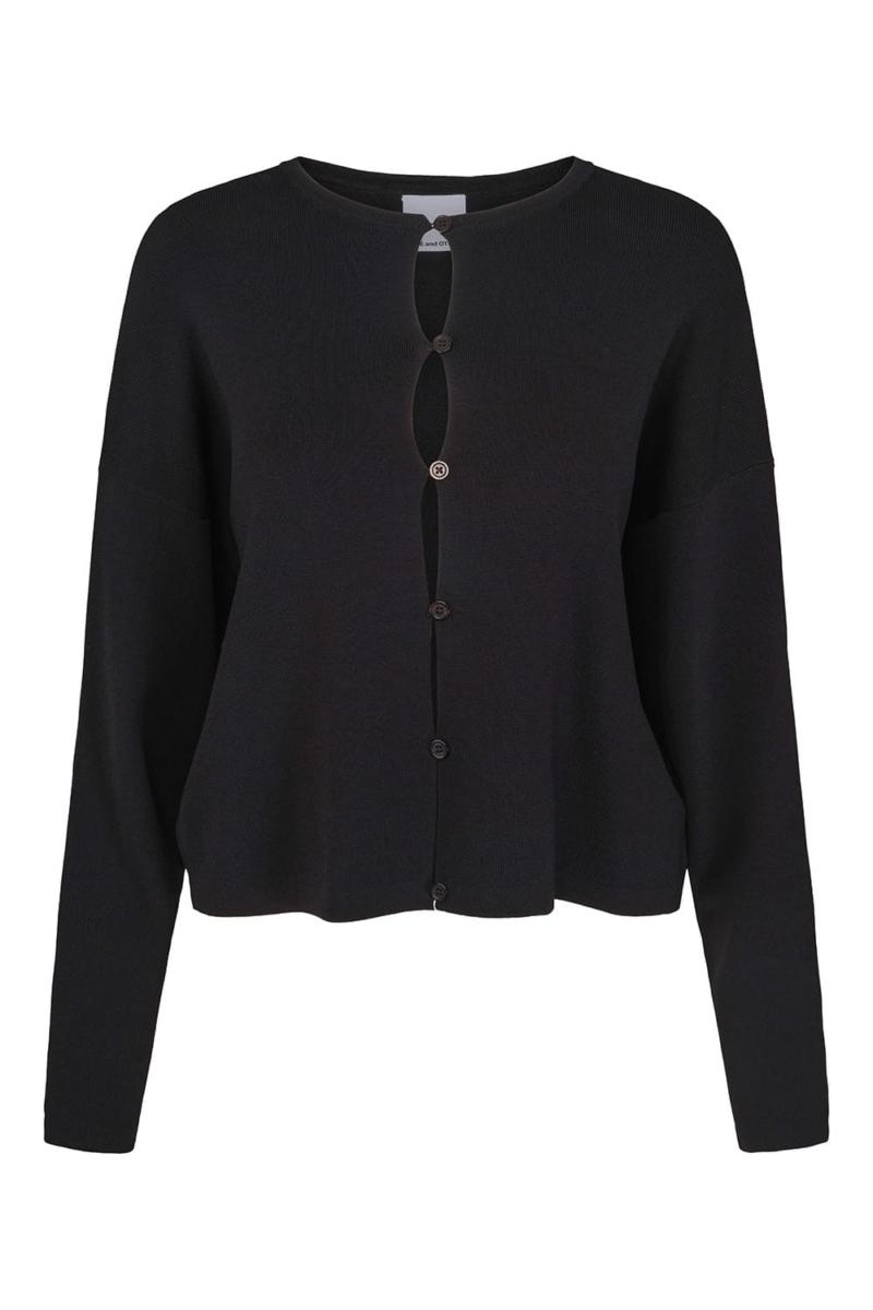 One & Other WEST CARDIGAN BLACK
