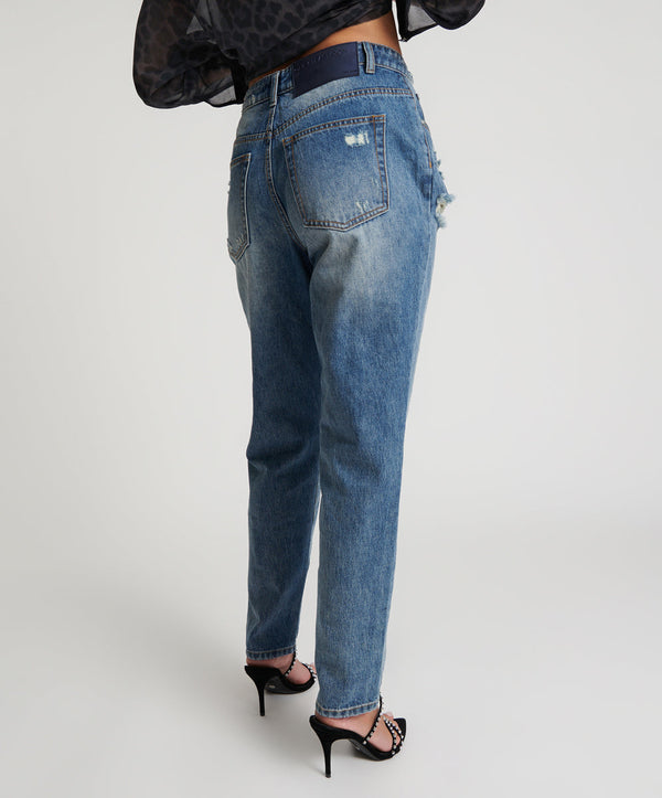 One Teaspoon 1982S High Waist Balloon Denim Jeans - Blue Love
