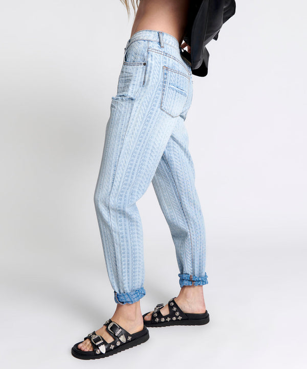 One Teaspoon 1982S High Waist Balloon Denim Jeans - Light Blue