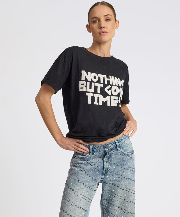 one teaspoon 25th Anniversary Good Times Boyfriend Tee - Black