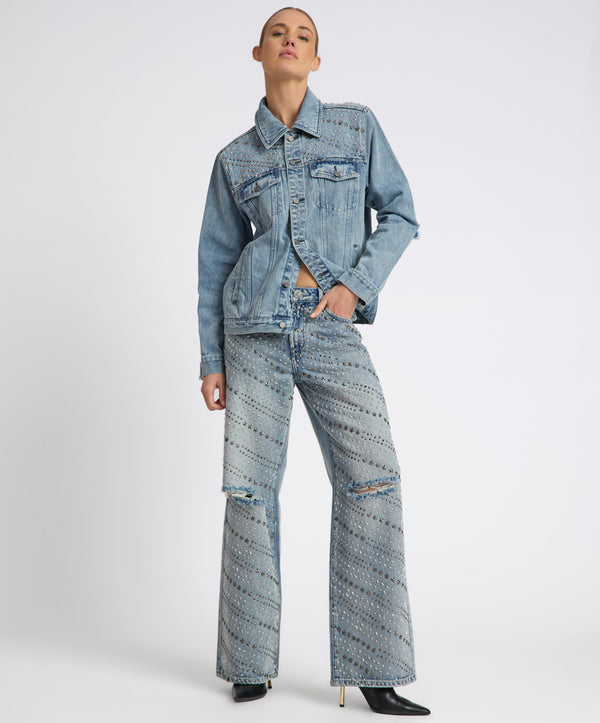 One Teaspoon 25th Anniversary Limited Edition Trucker Studded Denim Jacket - Salty Dog