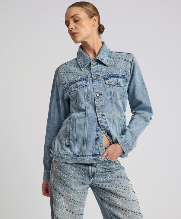 One Teaspoon 25th Anniversary Limited Edition Trucker Studded Denim Jacket - Salty Dog