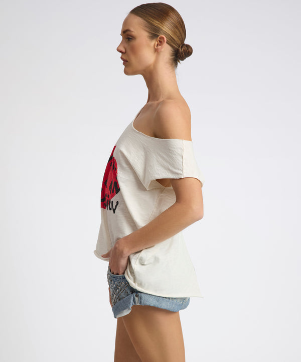 One Teaspoon 25th Anniversary Was It All An Illusion Tee - White