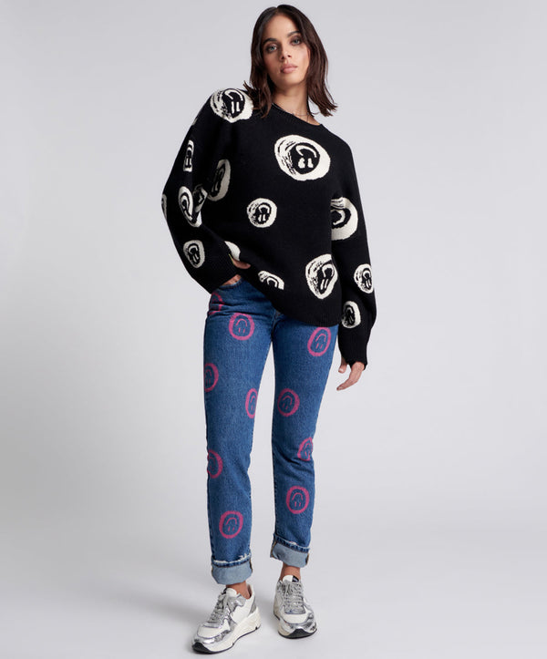 One Teaspoon Awesome Baggies High Waist Straight Leg Denim Jeans - Rosewood