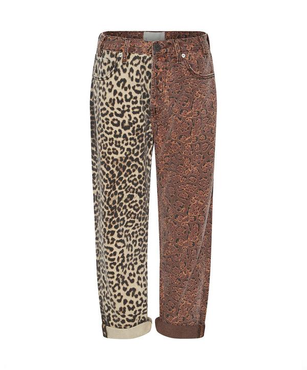 One Teaspoon Bandits Low Waist Boyfriend Denim Jeans - Animal Saga