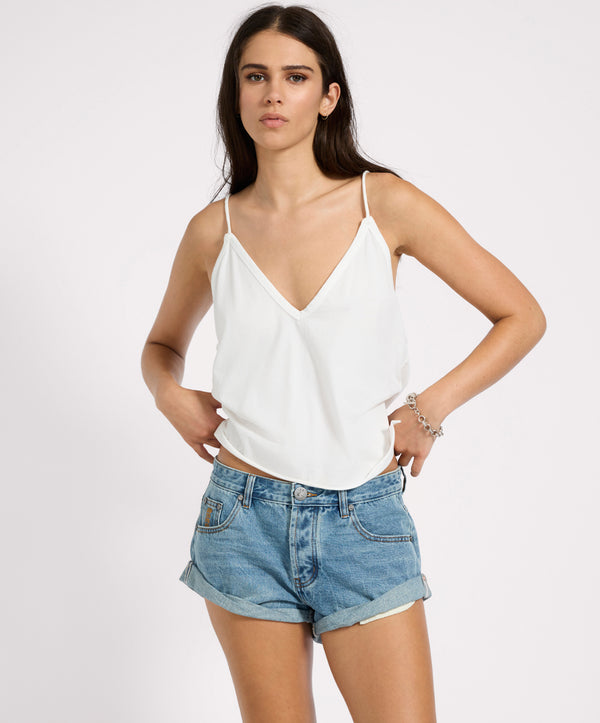 One Teaspoon Bandits Low Waist Denim Shorts - Blue Crush