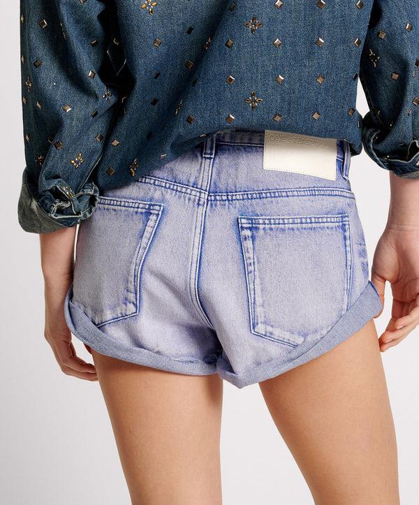 One Teaspoon Bandits Low Waist Denim Shorts - Cupid Blue