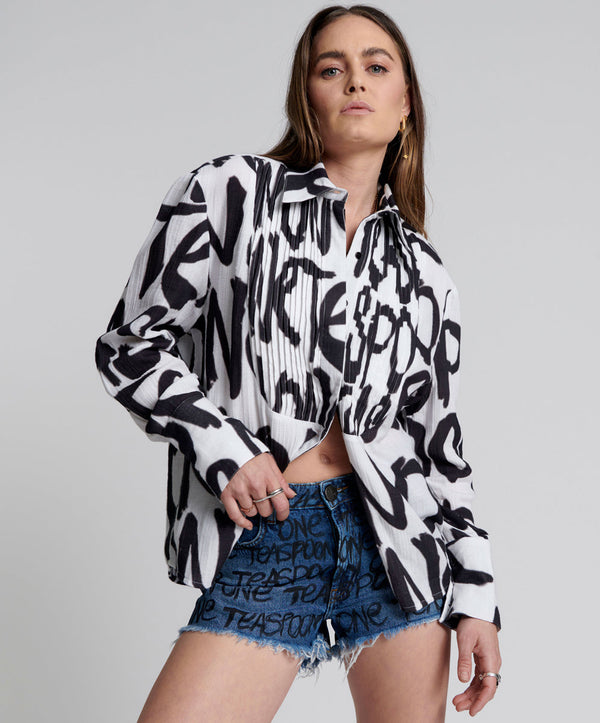 one teaspoon Bonitas High Waist Denim Shorts - Rosewood