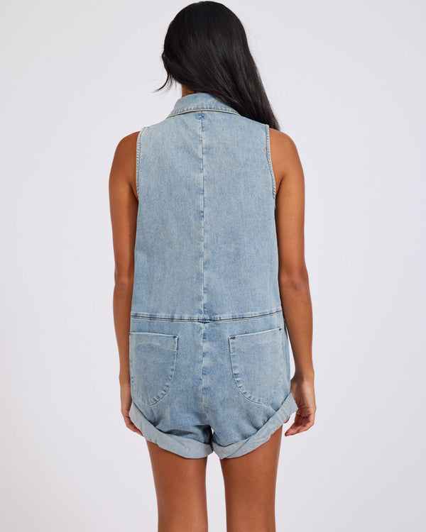 One Teaspoon Braxton Mini Utility Jumpsuit - Hendrixe