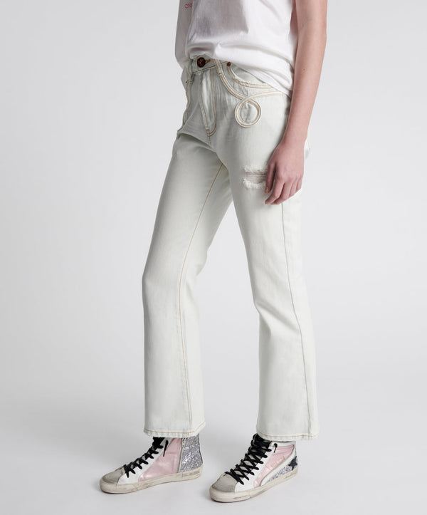 One Teaspoon Charlie High Waist Slim Flared Denim Jeans - Xanthe