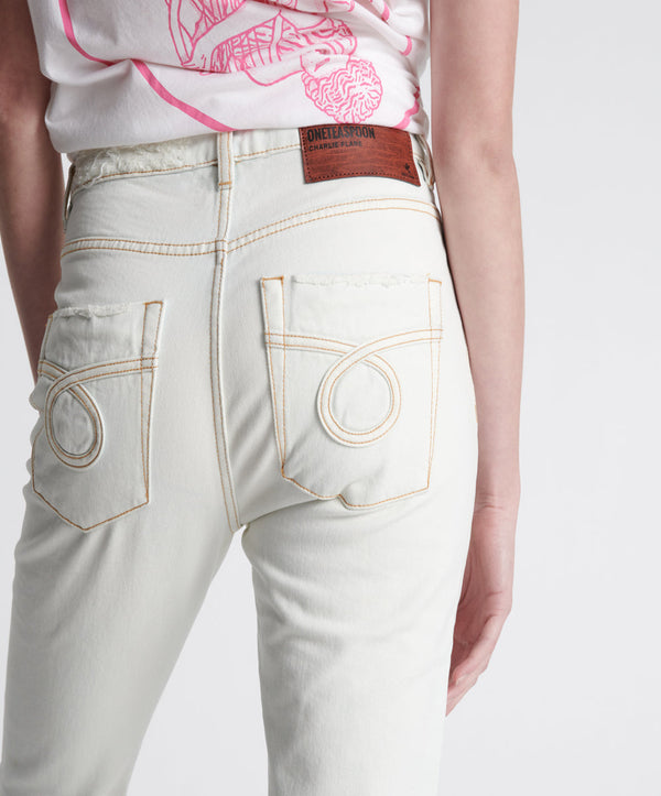 One Teaspoon Charlie High Waist Slim Flared Denim Jeans - Xanthe