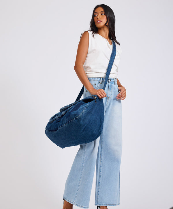 One Teaspoon Denim Overnighter Duffle Bag - Salty Sailor Blue