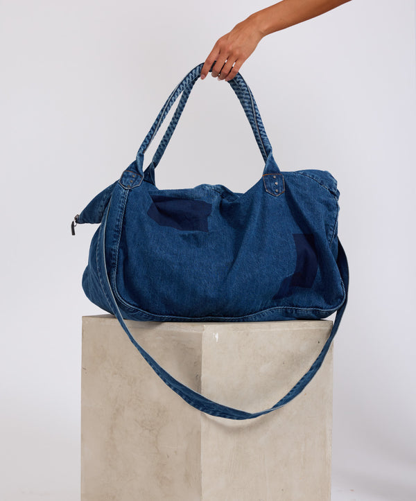 one teaspoon Denim Overnighter Duffle Bag - Salty Sailor Blue