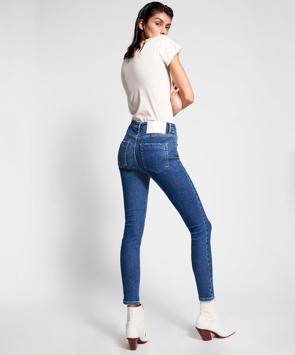 One Teaspoon Freebirds High Waist Rigid Skinny Denim Jeans - Soho Blue