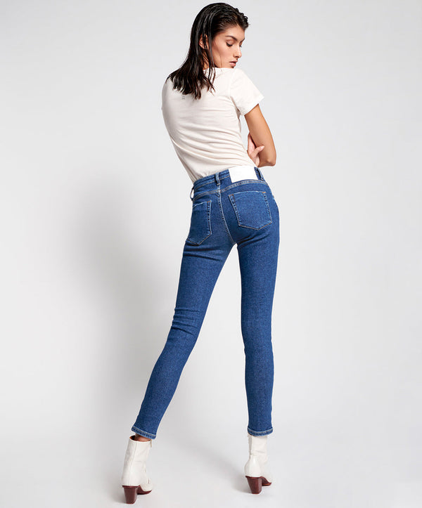 One Teaspoon Freebirds High Waist Rigid Skinny Denim Jeans - Soho Blue