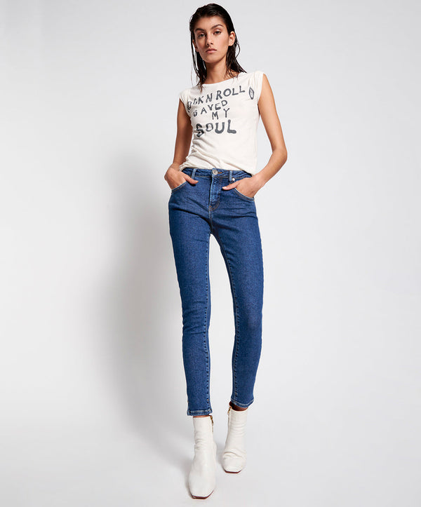 one teaspoon Freebirds High Waist Rigid Skinny Denim Jeans - Soho Blue