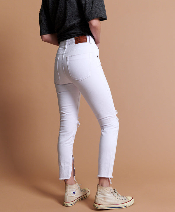 One Teaspoon Freebirds High Waist Rigid Skinny Denim Jeans - White Beauty
