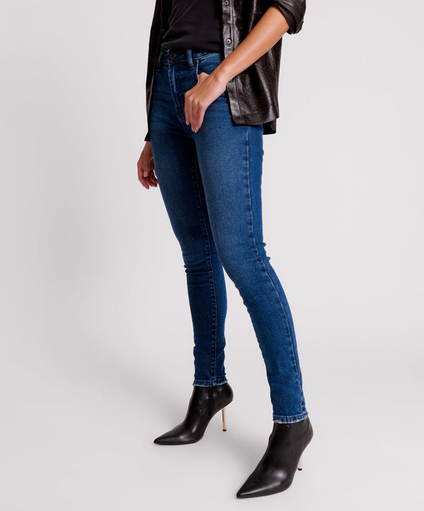 One Teaspoon Freebirds Ii High Waist Stretch Skinny Denim Jeans - Indiana Blue