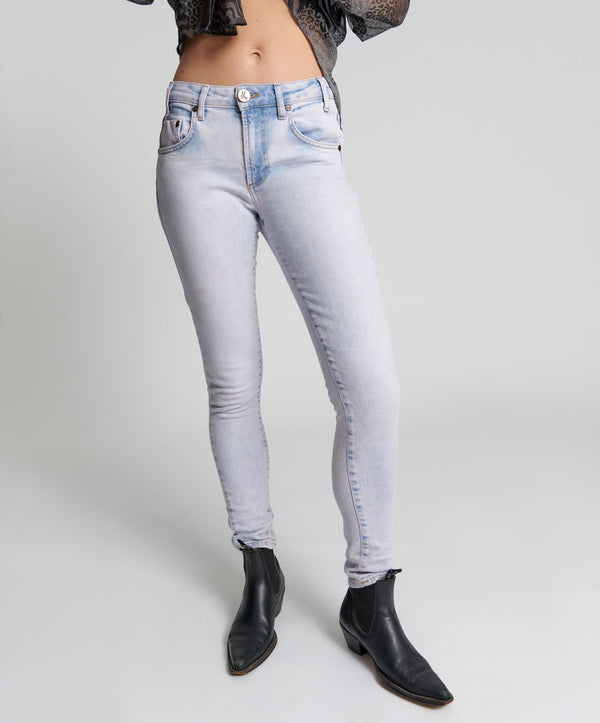 One Teaspoon Freebirds Ii High Waist Stretch Skinny Denim Jeans - Soho Haze