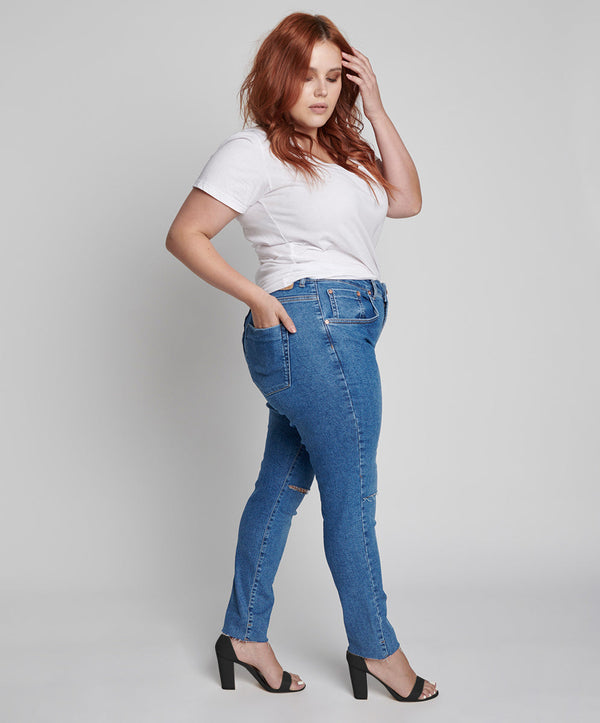 One Teaspoon Freebirds Ii High Waist Stretch Skinny Denim Jeans - Miami Blue