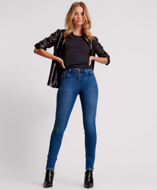 one teaspoon Freebirds Ii High Waist Stretch Skinny Denim Jeans - Indiana Blue