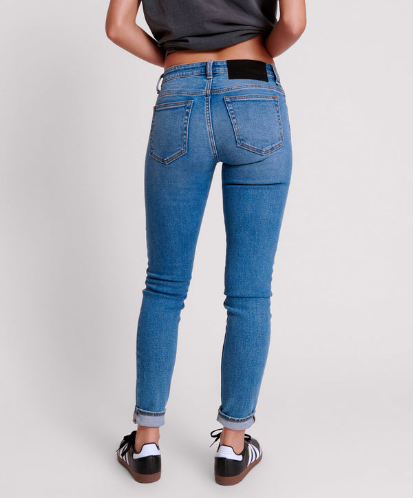 One Teaspoon Freebirds Ii Low Waist Stretch Skinny Denim Jeans - Dusty Blue