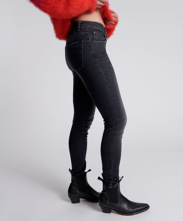 One Teaspoon Freebirds Ii Low Waist Stretch Skinny Denim Jeans - Black